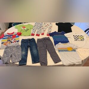 Lot of boys size 3t clothing and 1 pair of shoes-13 items total